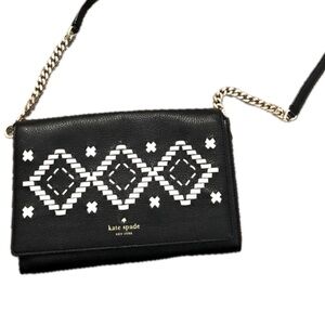 ♠️ aztec black crossbody with chain ♠️